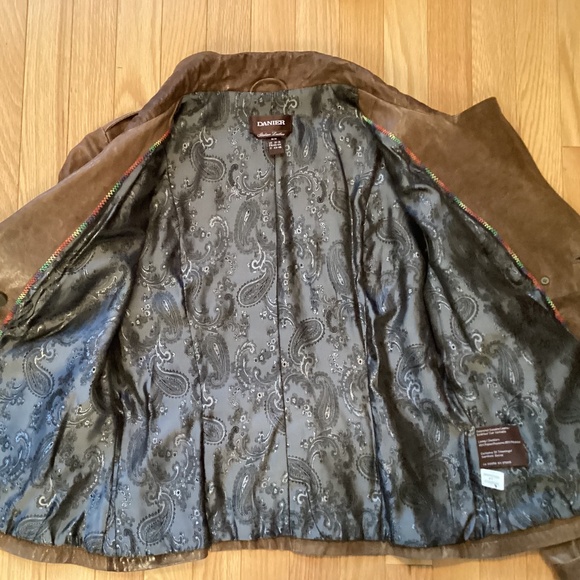 Danier Brown Leather Jacket, size medium - Picture 11 of 11